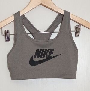 Nike Dri Fit racerback sports bra with logo